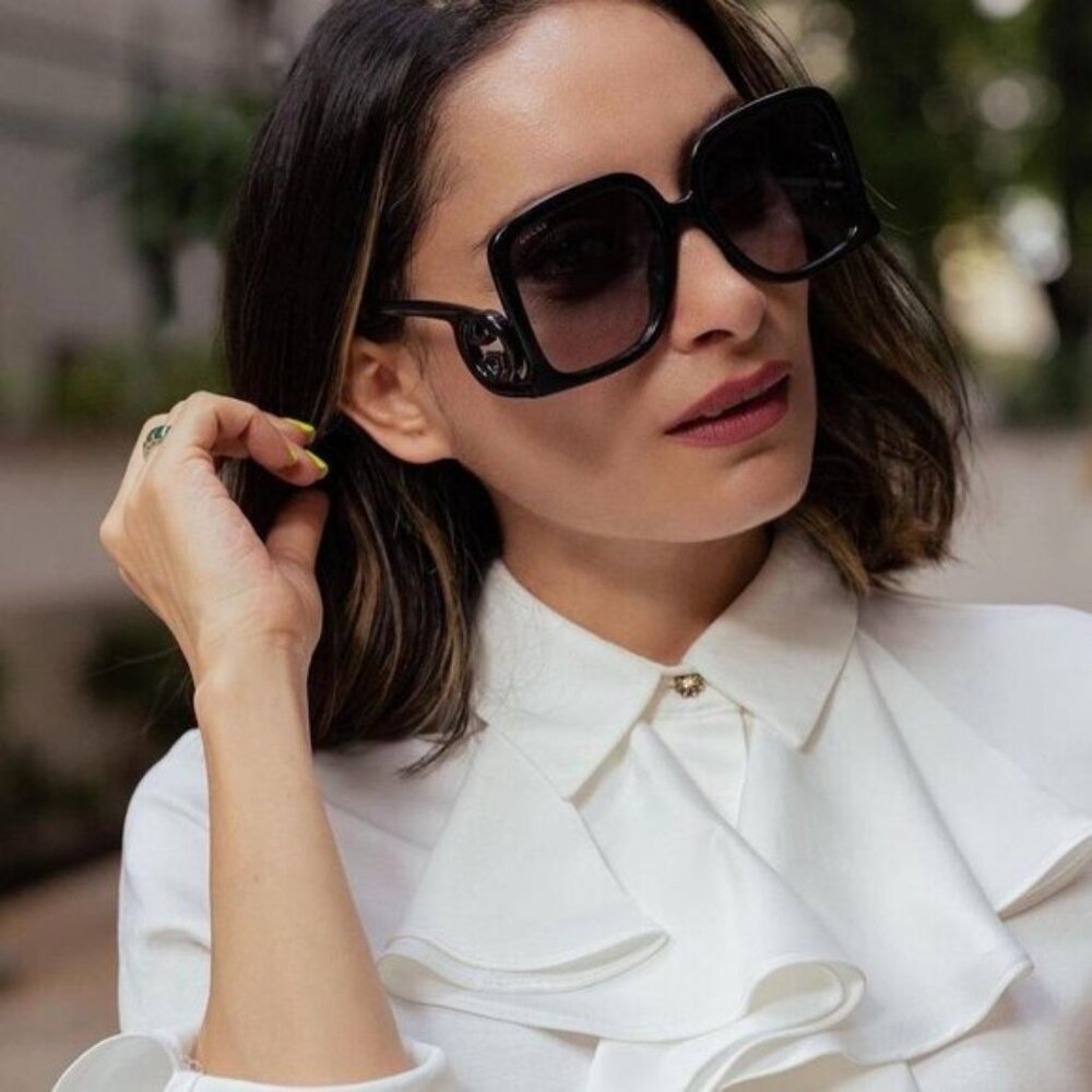 Gucci GG1326S 001 Square Sunglasses – Black - Picture 8 of 11